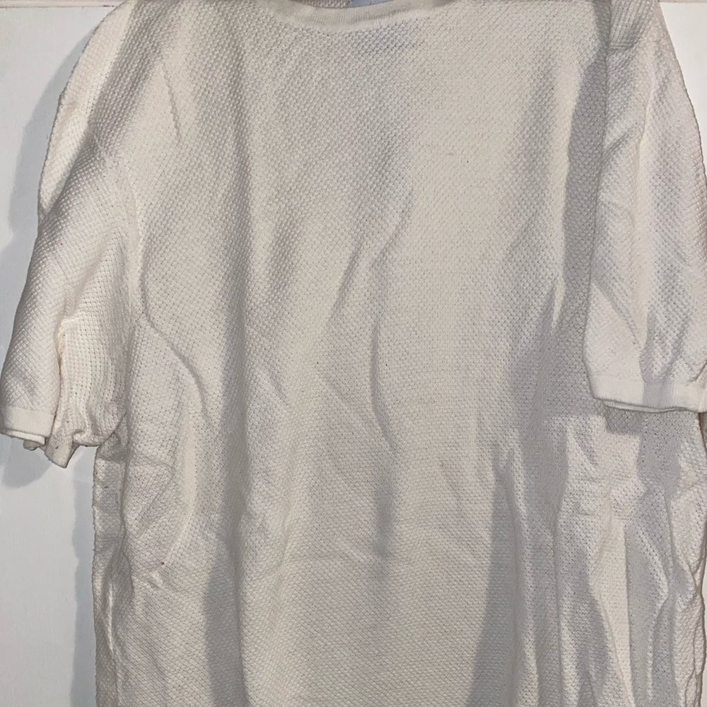 Off White Mesh Tee